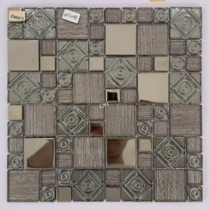 Mosaïques en verre cristal carrées multicolores pour cuisine et salle de bain, les plus vendues en Chine, idéales pour les espaces intérieurs humides - Product Image 6