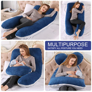 บริการ OEM/ODM หมอนรองครรภ์รูปตัวยูและหมอนให้นมบุตร 2 in 1 สำหรับหญิงตั้งครรภ์ พร้อมปลอกที่ถอดออกได้ - Product Image 4