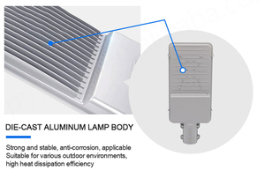 Luz de calle LED de 100W, 150W, 200W, 250W de alto brillo, luz de calle impermeable para jardín al aire libre - Product Image 5