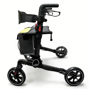 Déambulateur pliant double avec mécanisme à un clic, cadre en aluminium, idéal pour les voyages - Product Image 5