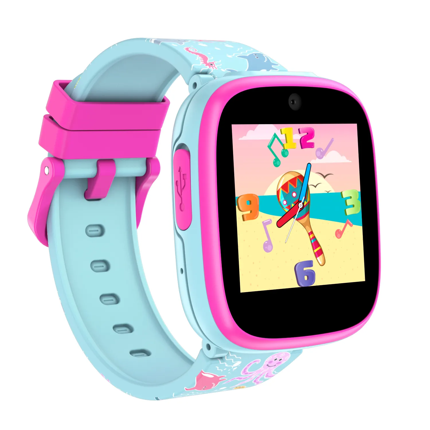 Smartwatch xa18 de silicone, smartwatch de alta qualidade com alças multifunções para crianças e meninos e meninas