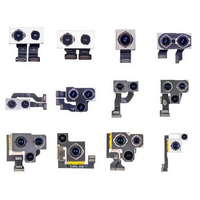 For for iPhone 12 Series Rear Main Lens Flex Cable Parts Compatible Pro Pro Max 13 13 Mini 14 15 16 Models for Back Camera