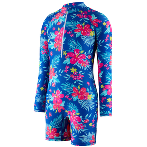 JL103 Traje de Baño de Verano para Niñas con Estampado de Dibujos Animados, Parte Inferior Brasileña, Secado Rápido, Transpirable, Poliéster/Nailon, Mono de Manga Larga - Product Image 2