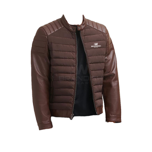 Veste d'hiver matelassée pour homme, col montant, fermeture éclair, personnalisable, de haute qualité, écologique et respirante, vente en gros - Product Image 2