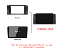 MEKEDE Offre Spéciale cadre de voiture lecteur dvd pour BMW E90 X5 E39 E53 E46 pièces automobiles tableau de bord fascia cadre panneau cadre spécial cadre