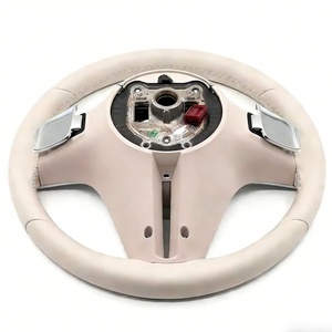 <span class=keywords><strong>Volant</strong></span> en cuir beige personnalisé pour Mercedes Benz GLE53 GLE 63 C43 <span class=keywords><strong>W208</strong></span> W222 E250 E350 A250 - Product Image 3