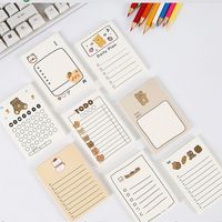 50 feuilles de blocs-notes blocs-notes non collants petit bloc-notes ligné en papier simple face imprimé pour l'écriture bureau de travail scolaire