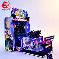Machine de jeu de tir à monnayeur Legend Pirate, 2 joueurs, écran LCD HD 65 pouces, simulateur d'arcade avec pistolet Gatling en métal, pour centre commercial