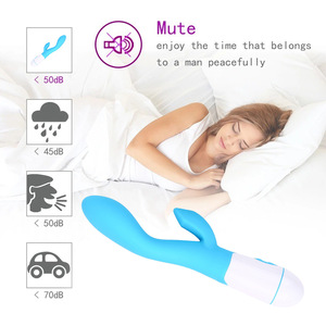 30 frequenza USB ricaricabile in Silicone <span class=keywords><strong>viola</strong></span> Dildo Wireless signora giocattolo del sesso di spinta G Spot coniglio <span class=keywords><strong>vibratore</strong></span> per le donne di sesso femminile - Product Image 5