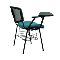 Chaise d'étudiant pour conférence universitaire avec tablette d'écriture et table pliable, chaise de formation pour conférence