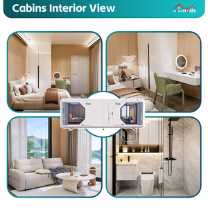 Luxury <strong>Modern</strong> Detachable Modular Aluminum Alloy Prefab <strong>House</strong> Small Residential Prefabricated <strong>House</strong> with Innovative Roof <strong>Design</strong> - Product Image 6