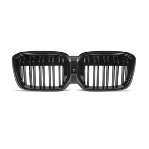 Calandre avant double lamelles en plastique ABS noir brillant, compatible avec BMW iX3 G08i 2020-2023, remplacement pour calandre <span class=keywords><strong>de</strong></span> voiture. - Product Image 1