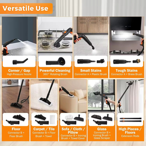 <span class=keywords><strong>Nettoyeur</strong></span> <span class=keywords><strong>vapeur</strong></span> portable multifonctionnel pour la maison en acier inoxydable, puissance 1800W, haute pression 5 bars, pour le nettoyage des canapés - Product Image 5