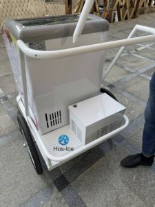 Vente d'Europe Crème glacée Snack Food Street Food Popsicle Vending Hand Push Cart avec batterie Boisson froide Bar mobile - Product Image 6