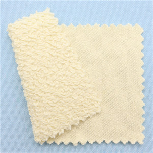 <span class=keywords><strong>Tissu</strong></span> pour sweat à capuche 100% coton biologique, molleton bouclette français 420 g/m², à boucles épaisses et grossières, <span class=keywords><strong>motif</strong></span> aléatoire, à aiguille grossière, en pur coton - Product Image 1