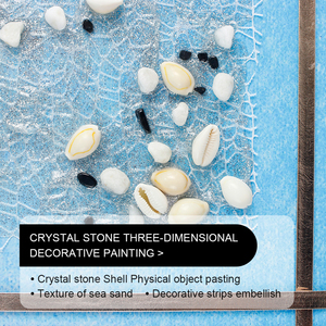 Pintura Moderna Hecha a Mano con Textura de Arena Marina en 3D sobre Lienzo, Arte de Pared Físico sin Marco, Pintura Decorativa de Alta Calidad - Product Image 4