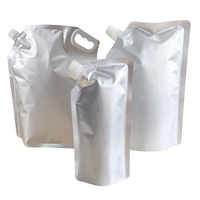 Sachets souples alimentaires en PE avec bec verseur 1L/2L pour boissons (jus, café, eau minérale) - Surface gaufrée
