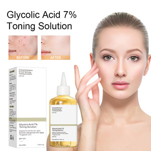 AHA Glycolic Acid Anti-Wrinkle Luxury Facial Toning <b>Solution</b> Exfoliating Moisturizing Face Toner Pore Refining Skin Care 240ml - Product Image 1