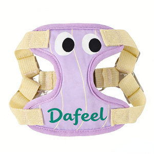 สายรัดอกสุนัขตาโตน่ารัก สวมใส่สบาย ไม่รัดคอ เหมาะสำหรับเดินเล่นกลางแจ้ง พร้อมโลโก้สั่งทำได้ - Product Image 3