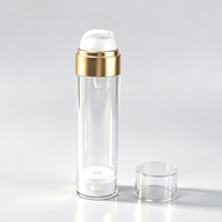 Flacon pompe sans air de 30 ml, 50 ml, 100 ml, 120 ml pour sérum, lotion et emballage de produits de soin de la peau