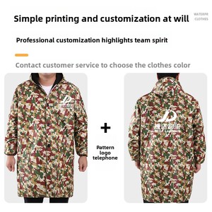 Di alta qualità Unisex per adulti impermeabile manica lunga in poliestere grembiule personalizzato Logo cucina grembiule a prova di olio di ristorazione copertura termica lavoro - Product Image 6