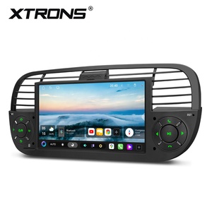 Lecteur multimédia automobile Android 15 noir 7 pouces pour Fiat 500 2007-2015 4+64 Go QLED DQ7603 DSP Sortie coaxiale RCA 4G mondiale XTRONS - Product Image 3