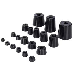 Zwarte antislip meubelpootjes van rubber, rubberen buffer voor meubels - Product Image 2