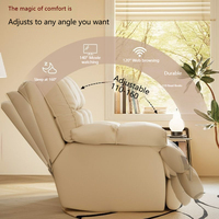 Sillón para el Hogar, Silla de Relajación de Una Plaza, Diseño Moderno Cuadrado de Tela para Recostarse/Dormir, para Hoteles y Apartamentos