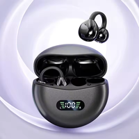2025 nouveau M79 Clip-On sport sans fil écouteurs élégant boucles d'oreilles LED affichage numérique casque avec réduction du bruit