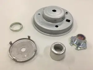 Topi baja tahan karat aluminium progresif kustom lembar gambar dalam Cap logam ditarik dalam