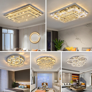 Chiếu sáng kim loại vuông pha lê ánh sáng Trần sảnh khách sạn sang trọng đèn cho Nhà sang trọng pha lê Đèn trần - Product Image 2