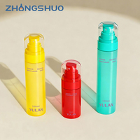 Flacon pulvérisateur à fine brume en plastique PET couleur personnalisée 50ml 100ml 120ml, emballage vide pour soins de la peau (tonique, essence, eau)