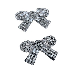 Handmade đính cườm Pha Lê Kim Cương Bow vá vải Stickers 3D các bản vá lỗi cho quần áo hat phụ kiện trang sức DIY-Nhà máy trong kho - Product Image 6