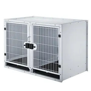 Cage professionnelle en acier zingué pour animaux de compagnie, meilleure vente, chat, chien, ligne économique, cages vétérinaire, approvisionnement d'usine