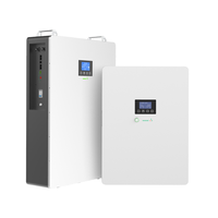 Système de stockage d'énergie LEADPOWER LP 5.12KWH 51.2V 100A Grid LiFePO4 mural 5-10kW avec communication CAN, batterie au lithium solaire