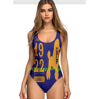 Maillots de bain Sigma Gamma Rho pour femmes, maillot de bain une pièce amincissant, maillot de bain uni, col rond, dos bas