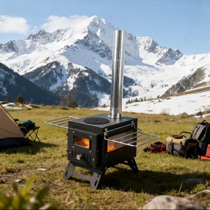Estufa de Leña Plegable para Tienda de Campaña, Estufas para Tienda de Campaña con Chimenea para Pesca en Invierno, Estufas Portátiles para Tienda de Campaña - Product Image 5