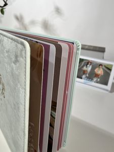 Tùy Chỉnh Flannel Bề Mặt Bìa Thiết Kế Bìa Cứng Giấy Trang Nằm Phẳng Đám Cưới Gia Đình Album Ảnh In Kỹ Thuật Số - Product Image 6