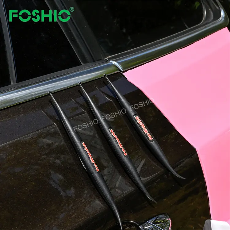 Foshio ferramenta de apertar vinil para carro, design magnético preto