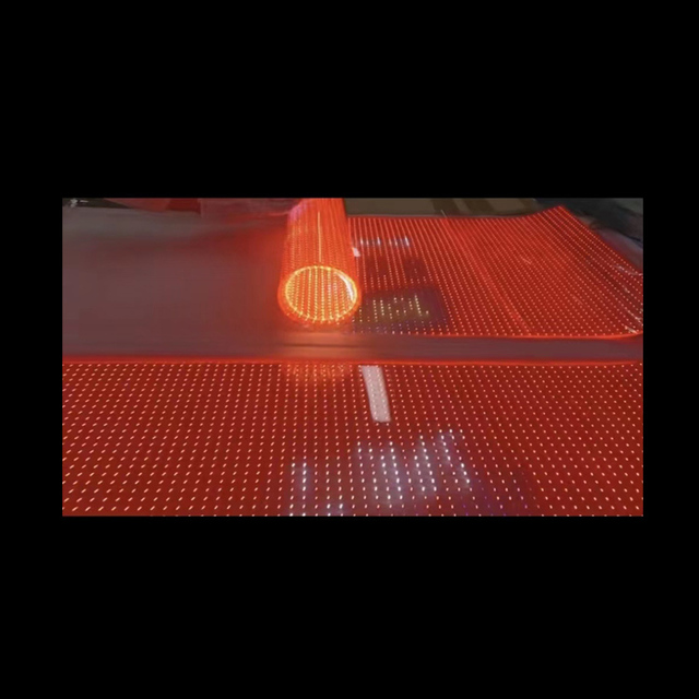 Transparent Flexible LED Display Adhesive Film Pasting P6 Screen Digital Video Display Curtain Wall Landscape Lighting