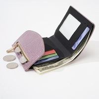 Dompet Fashion Wanita Model Baru 2025 Penjepit Uang Ukuran Kecil Motif Kulit Buaya Versi Korea Banyak Slot Kartu Dompet Nol
