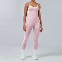 Pakaian Olahraga Wanita Grosir 2 Potong Cepat Kering Tanpa Jahitan Set Pakaian Gym untuk Wanita Set Yoga Fitness Ketat