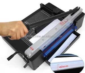Máquina cortadora de papel fotográfico manual de guillotina cortadora de papel resistente de acero A4
