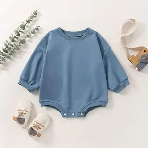 Organic Cotton Baby Bubble Bodysuit Baby Bubble Romper Eco Friendly Newborn Onesie Custom Sleep Suit Infant Button Up Romper