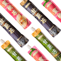 Pochette souple personnalisée imprimée avec bec verseur pour jus de fruits aromatisé, gelée liquide, pour enfants, portable