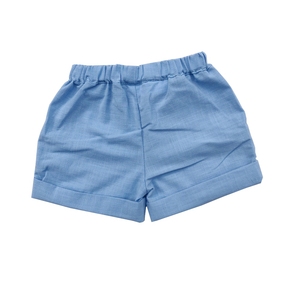 Shorts de plage pour garçons, bleu, Simple, poignets, en <span class=keywords><strong>lin</strong></span>, été, - Product Image 2