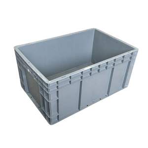 800*600Mm Sterke Lange Grote <span class=keywords><strong>Plastic</strong></span> Platte Bak Euro Opslagbakken Aangepaste Kleur - Product Image 4