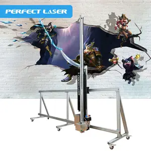 Perfect Laser - Large Format 9600DPI 3D Interior Exterior Decor Unmanned Digital Wall Printer For Sale Print On The Wall PE-S80