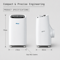 Climatiseur Portable Grandcool à Chaud et Froid Extrême -40°C pour l'Hiver, Unité Mobile Split 7000 9000 12000 14000 18000 BTU