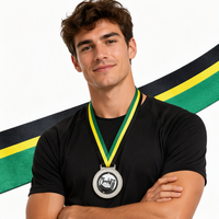Médaille de compétition sportive personnalisée en alliage de zinc or argent multicolore avec logo personnalisé, conception gratuite, usine OEM ODM